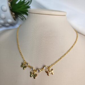 Colar Borboletas Infantil