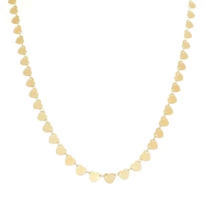 Colar choker Medalhas De Coração