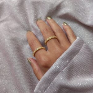 Anel Todo Cravejado Com Zircônias