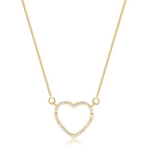 Colar Coração Cravejado