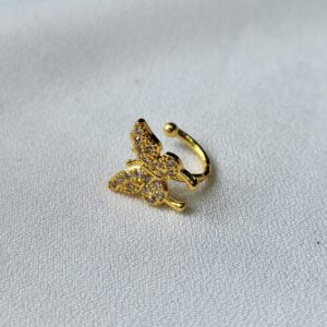 Piercing fake Borboleta Cravejado