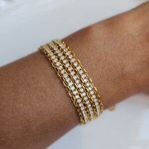 Pulseira Correntes e Riviera