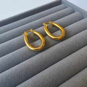 Brinco Argola Tubo Oval