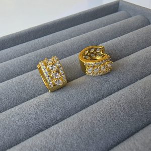 Brinco Argola Cravejada