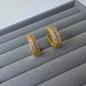 Brinco Argola Cravejada