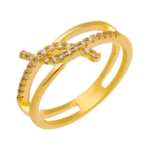 Anel Duplo Transpassado