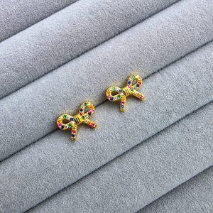 Brinco Lacinho Cravejado