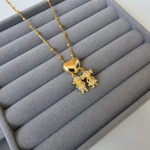 Colar Casal Corrente Bolinha