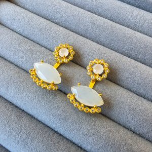 Brinco Ear Jacket Cristal